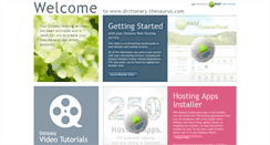 Desktop Screenshot of dictionary-thesaurus.com